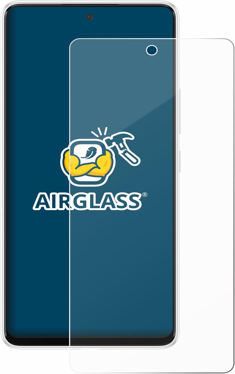 brotect Glass Screen Protector Film Compatible with Samsung Galaxy A53 5G - Glass-Foil 9H Protection [Scratch Resistant, High Clarity]