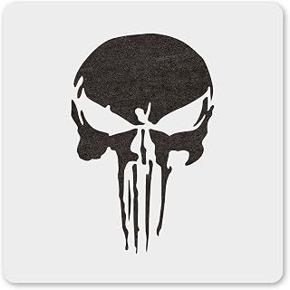 MAGJUCHE Skull Army Stencil 6 Inches, Reusable Stencil for Painting DIY Crafts Decor