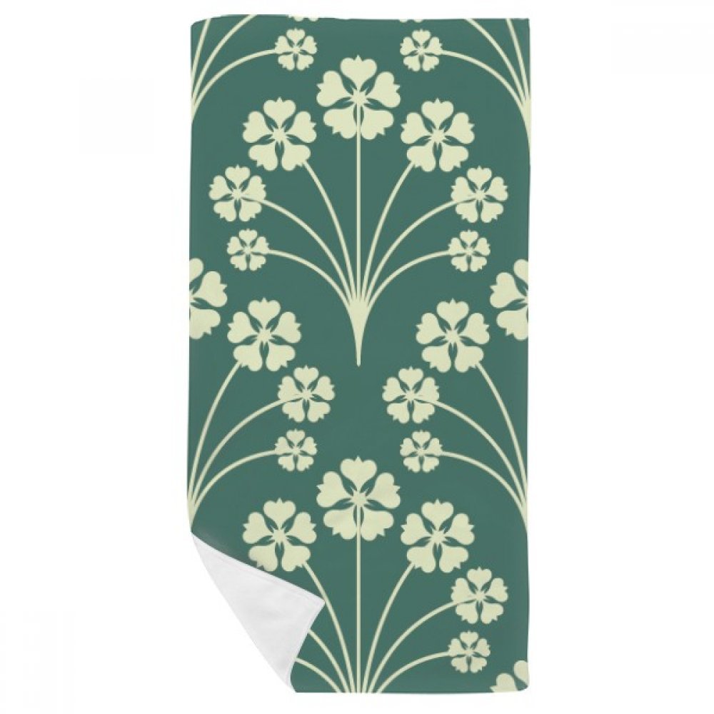 Serviette de bain fleur decorative vert pour illuminer votre salle de bain