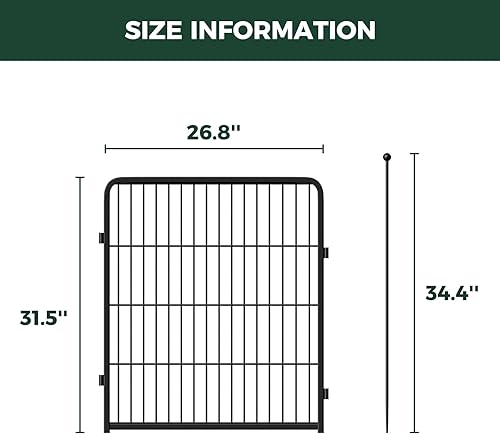 Miniatura 3 de FXW Rollick - Corralito para perros para patio, campamento con casa rodante, patentado, 32 pulgadas, 4 paneles