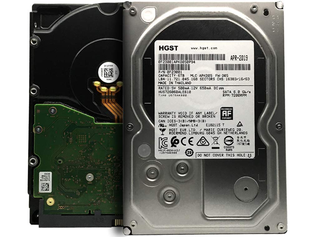 HGST Ultrastar 7K6000 HUS726060ALE610 0F23001 6TB 7200 RPM 128MB Cache SATA 6 0Gbps 3 5in Enterprise Hard Drive