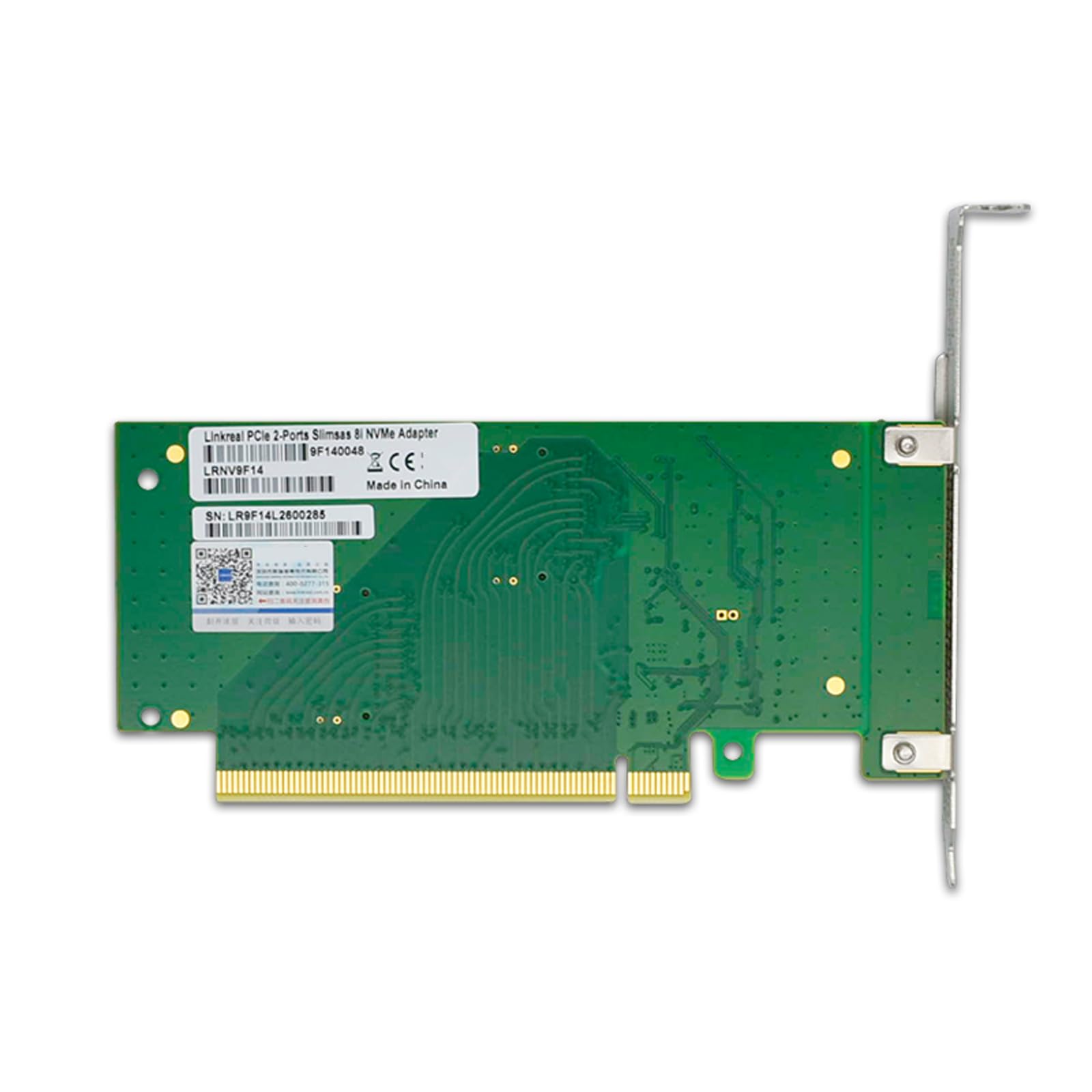 Adaptador PCIe X16 a SlimSAS SFF 8654 8i de alta computación interna 8