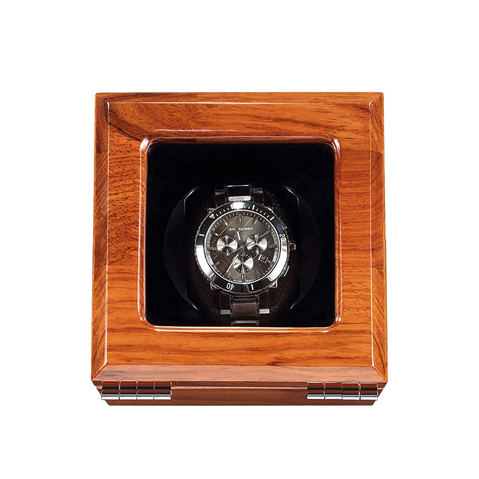 OLSKFUH High Class Motor Watch Shaker Watch Winder Case Holder 1 Winding Spaces Watch Winders For Automatic Watches Powered By Motor Flexible Watch Pillow And Usb Cable,