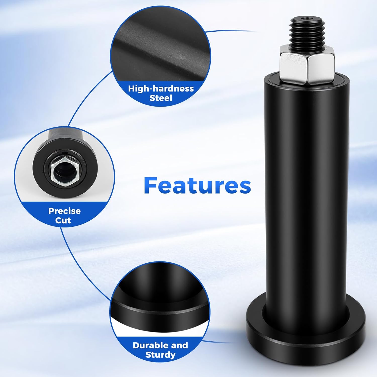 Crank Puller Installer Tool for 2 Stroke Engine, CrankCase Puller Installer Tool Compatible with Dirtbike Motorcycles ATV, Replaces 17-8667, Includes Male and Female M10x1.25mm M12x1.25mm Adaptors