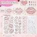 YGDZ Face Gems Self-Adhesive Face Jewels Stickers, Red Lip Hair Gems, Festival Kiss Jewels, Face Rhinestone Stickers for Makeup, Eye, Hair, Body, Rave Accessories, Stick on Gems for Kids, Women