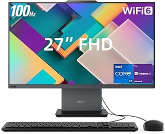 Lenovo ThinkCentre Neo 50a All-in-One Business Desktop, 27” FHD 100Hz Display, Intel Core i7-13620H, 32GB DDR5 RAM, 2TB SSD, Webcam, HDMI, Type-C, Wi-Fi 6, Wired Keyboard & Mouse, Windows 11 Pro