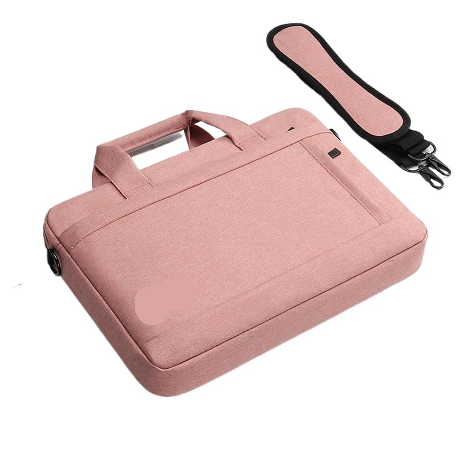 Sacoche ordinateur portable 14 pouces rose avec bandoulière PC