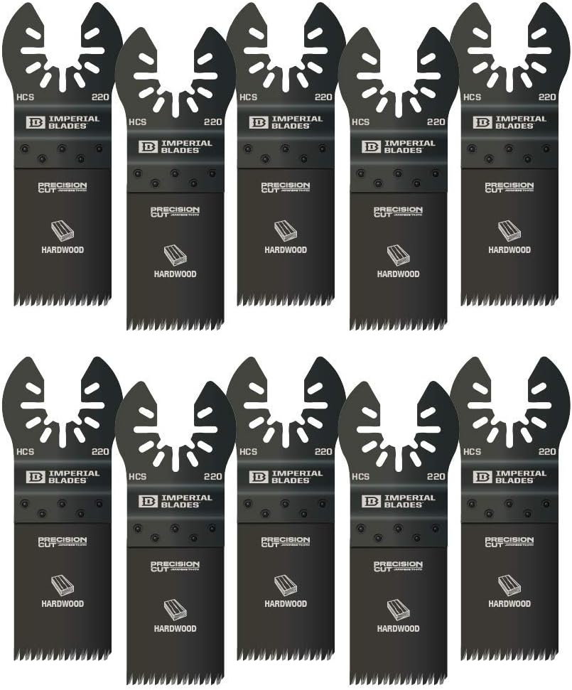 IBOA220-10 One Fit™ 1-1/4" Japanese Tooth Hardwood Blade, 10PC