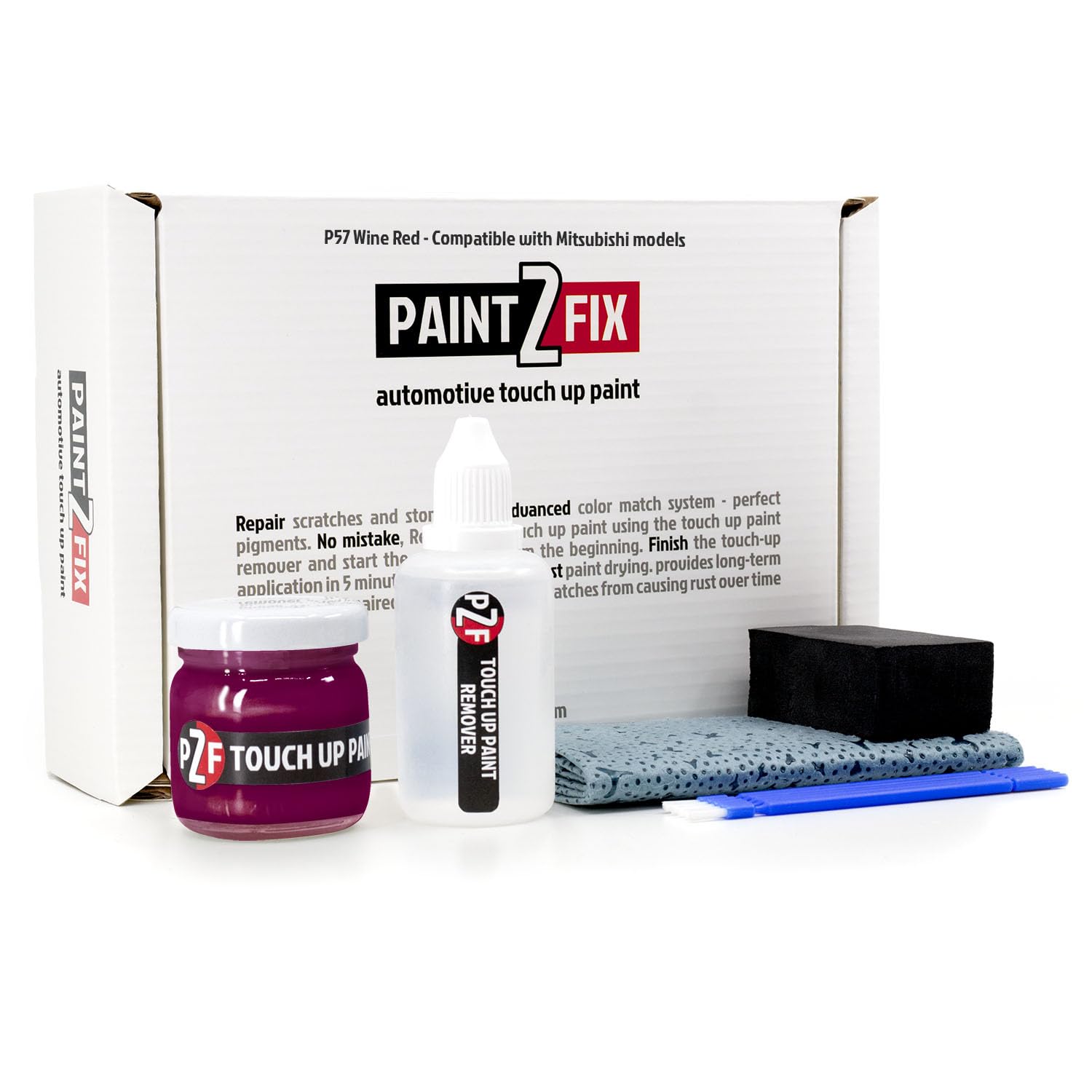 P57 Wine Red Touch Up Paint Kit for Mitsubishi 0.84 fl oz