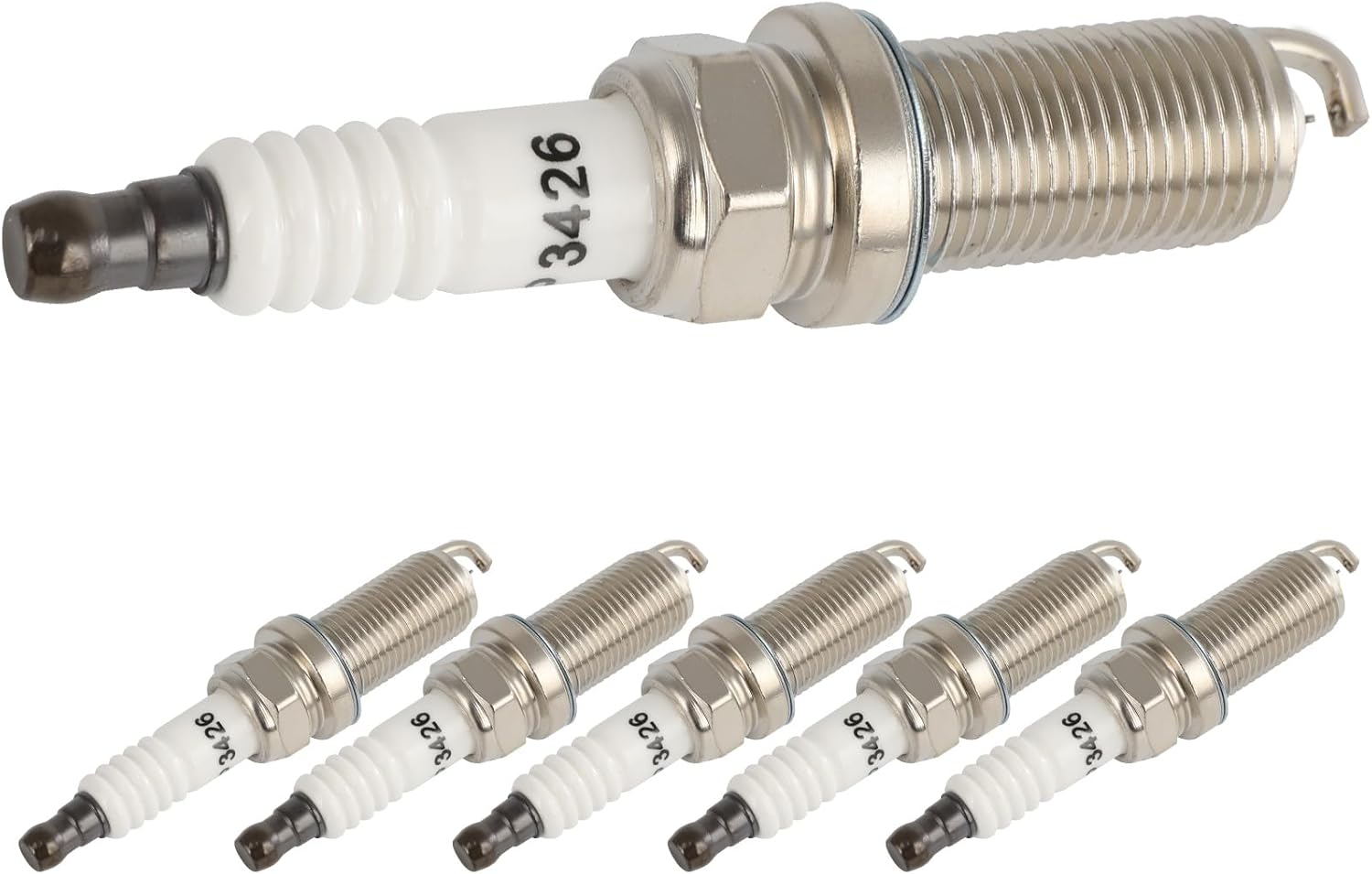 SCITOO Double Iridium 3426 Compatible for Toyota Camry, RAV4, Highlander, Sienna, Avalon & for Subaru Outback, Legacy, Tribeca & for Volvo XC60, XC70, XC90,S60, S80 & for Lexus ES350, RX350 6 pcs