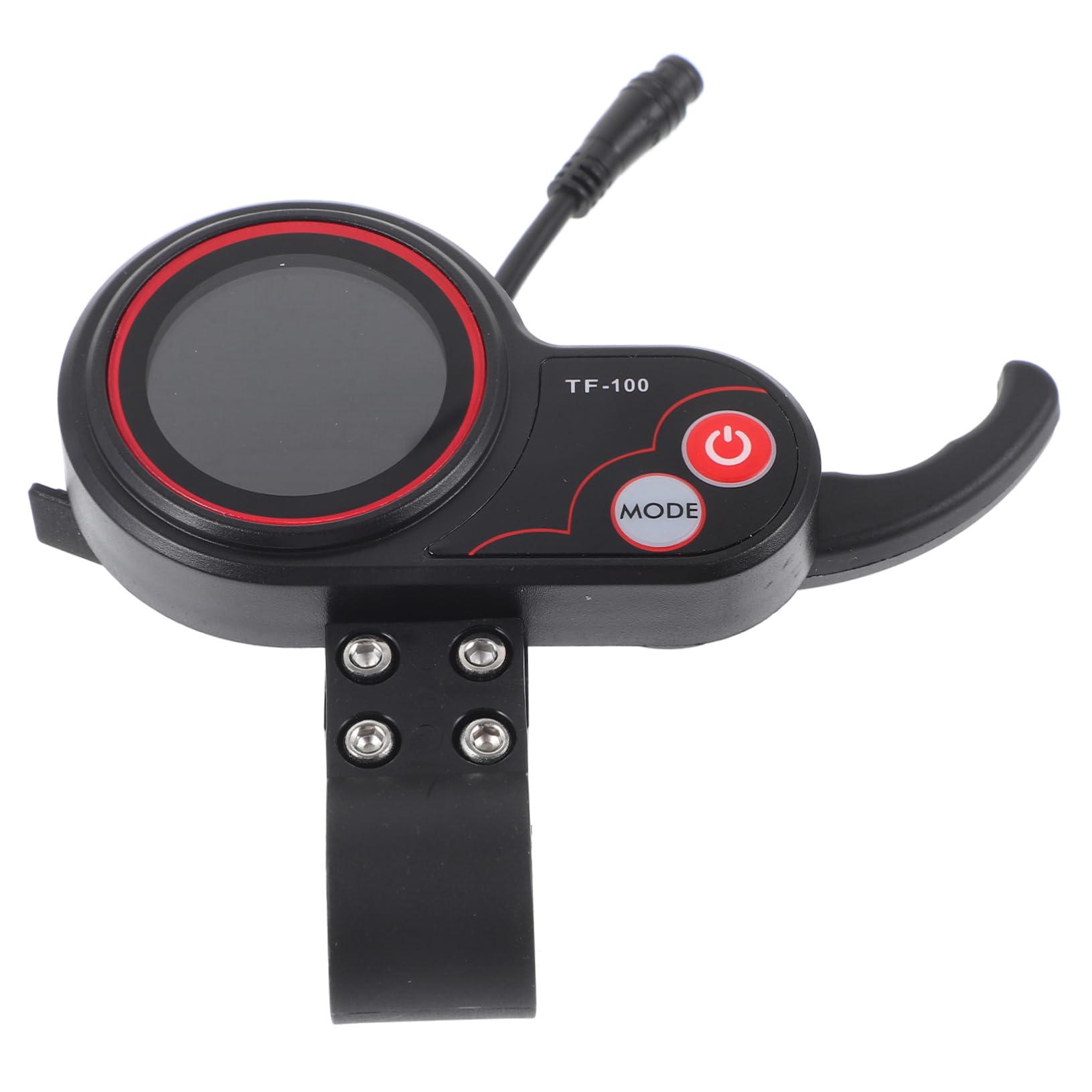 BESPORTBLE Affichage De Scooter Voiture Moteur Hoverboard Guidon Accessoires Trottinette Électrique Manette De Gaz Chargeur Croiseur Affichage du Scooter De Sécurité Plastique Black