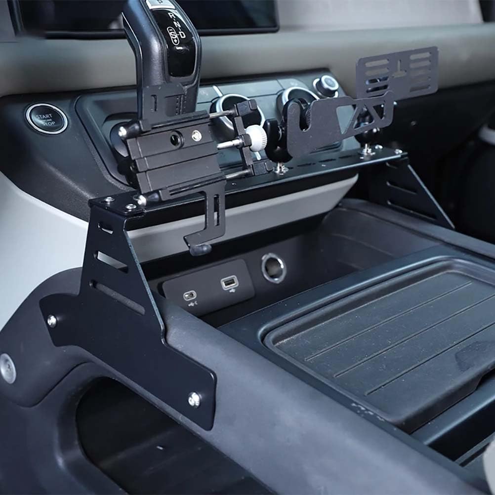 MYMOMS Car Central Control Uchwyt na telefon komórkowy ze stopu aluminium Akcesoria do Land Rover Defender 90 110 2020-2024