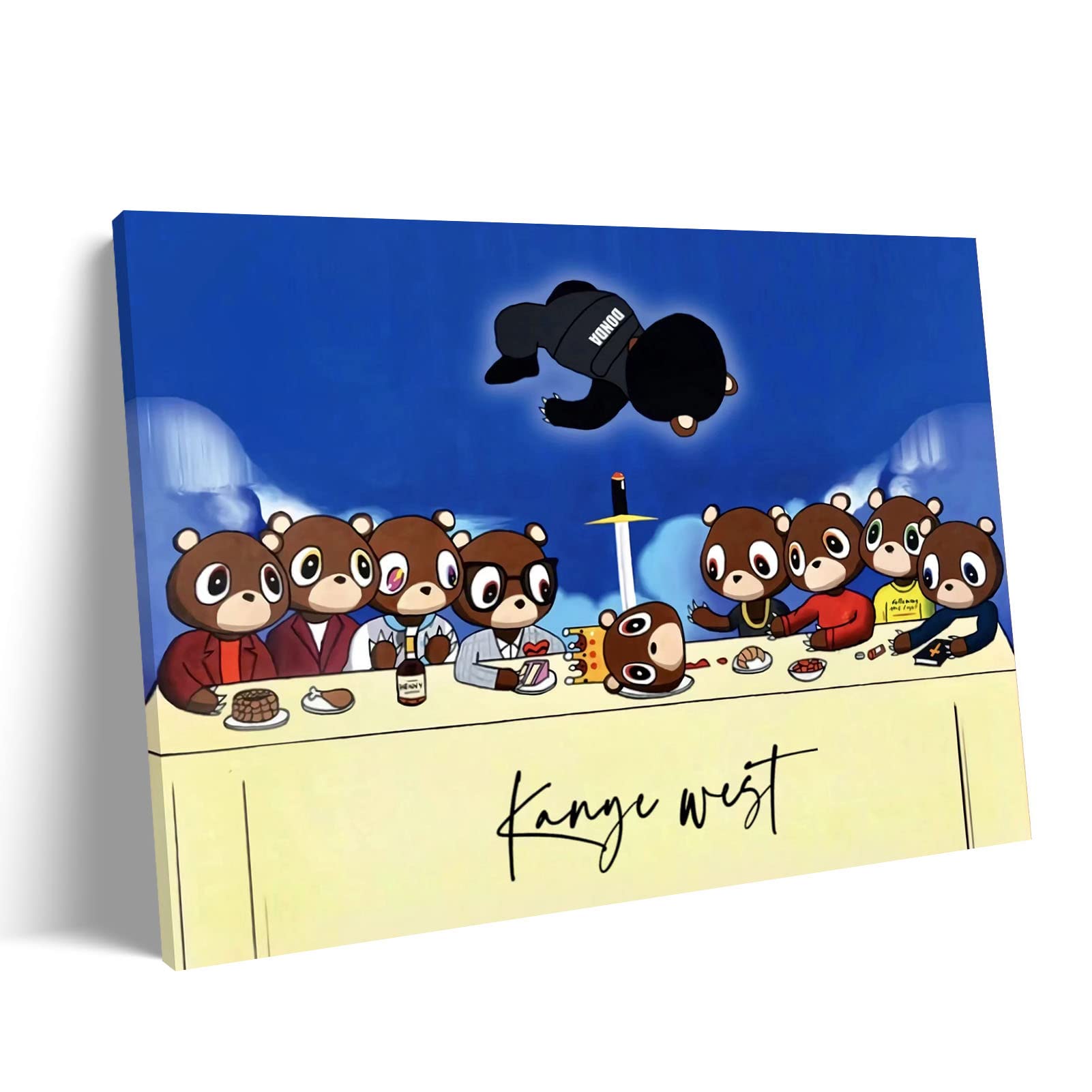 Amazon.com: Póster de Kanye West Last Supper Kanye (12 x 18