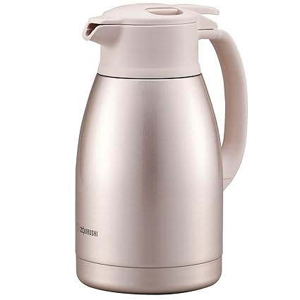 Zojirushi Stainless Steel Lined Vacuum Insulated Handy Pot, 1.5 litres, Herb Pink (SHHA-15-PF)