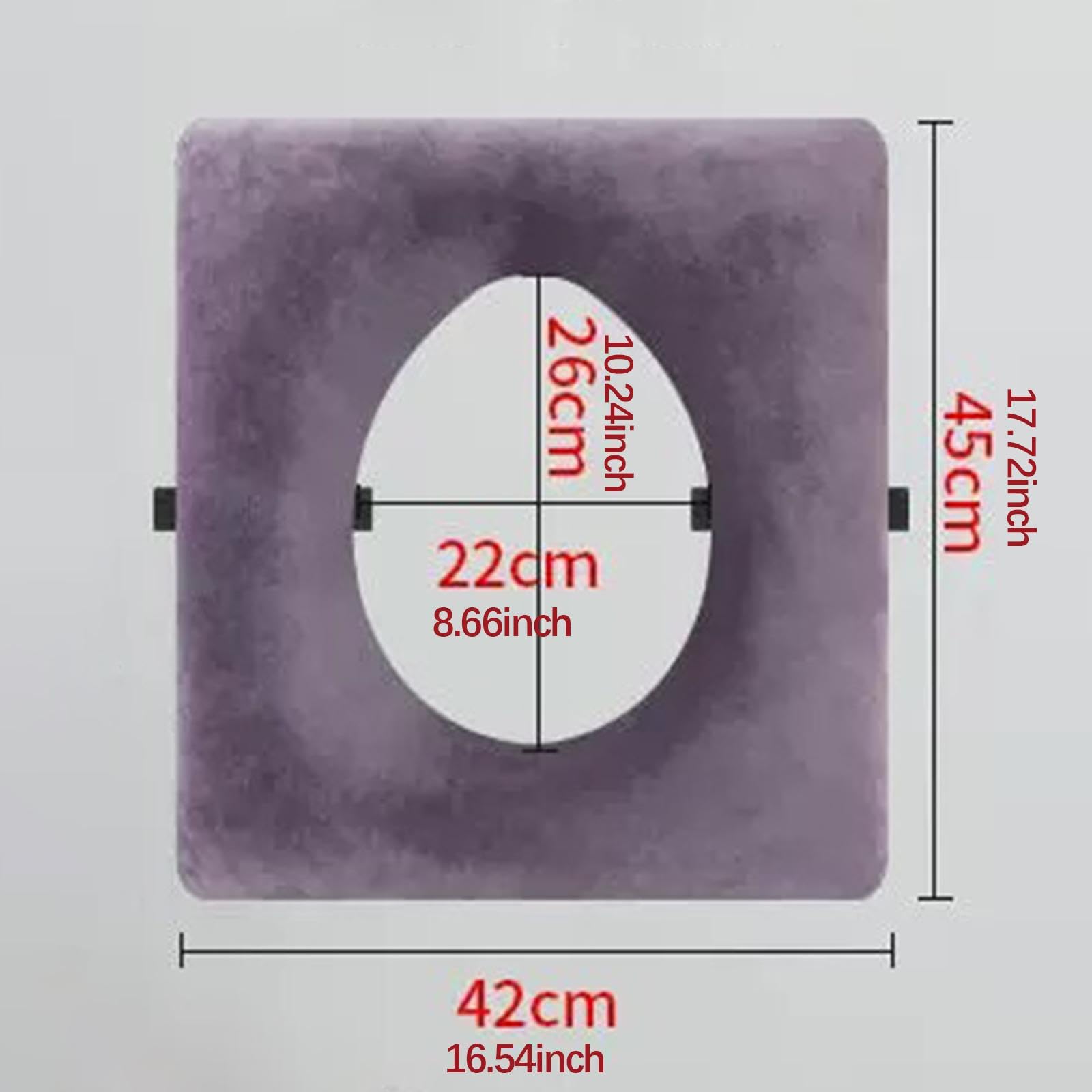 Cojín para Inodoro Extraíble, Grueso, de Cuero Sintético PU Suave, Funda Acolchada para Asiento de Inodoro, Portátil, Adecuado para Mayores O, Forma de O