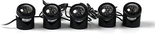Miniatura 3 de Luz led sumergible de Jebao para estanques, Juego de 5, Negro
