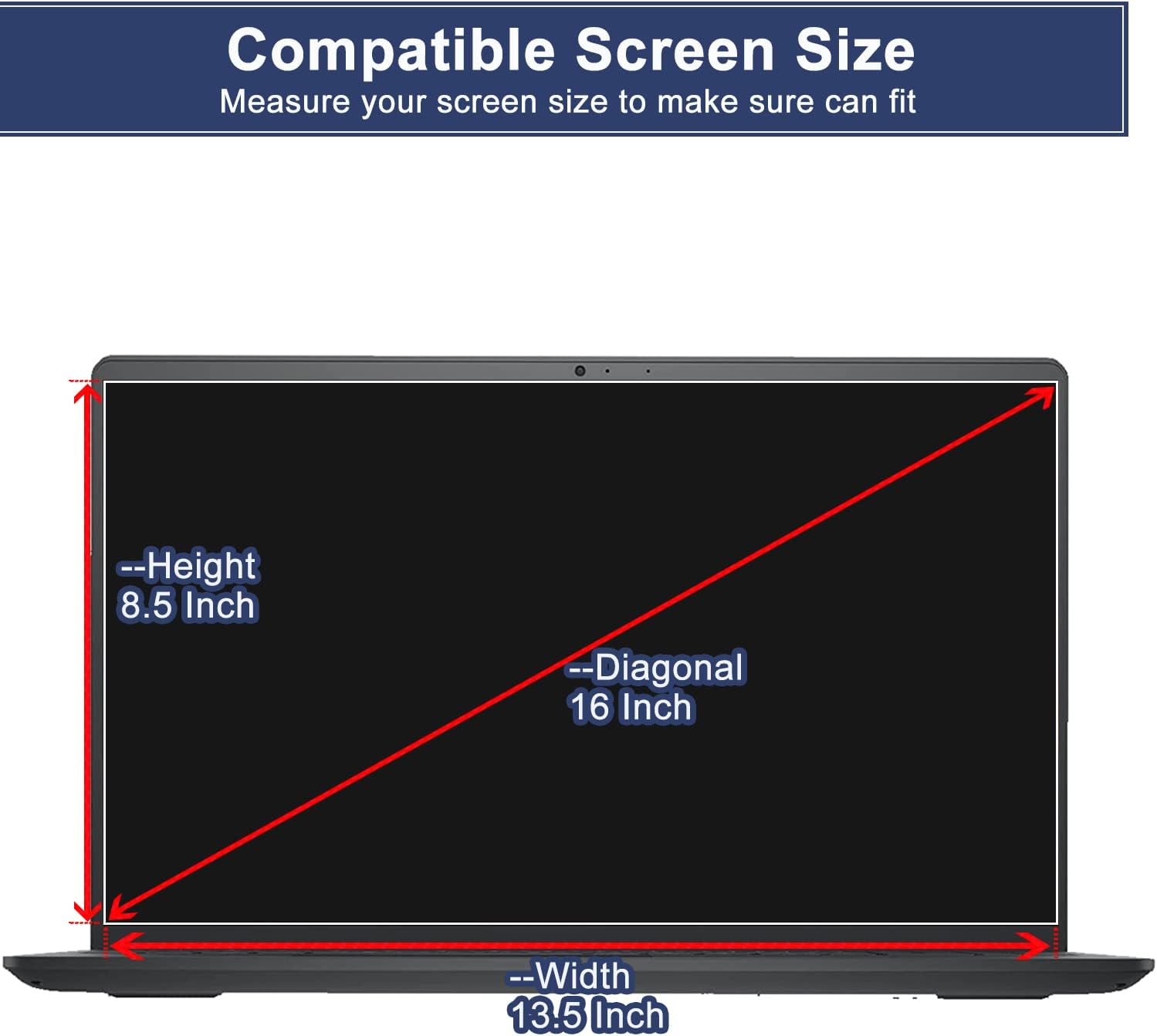 16 inch Laptop Screen Protector Blue Light Glare Filter for HP/Dell/ASUS/Samsung/Lenovo/Acer/MSI/Razer Blade/LG Gram 16" 16:10 Aspect Laptop (13.5 x 8.5 inch/W x H), UV Blocker Eye Protection Film - Image 6