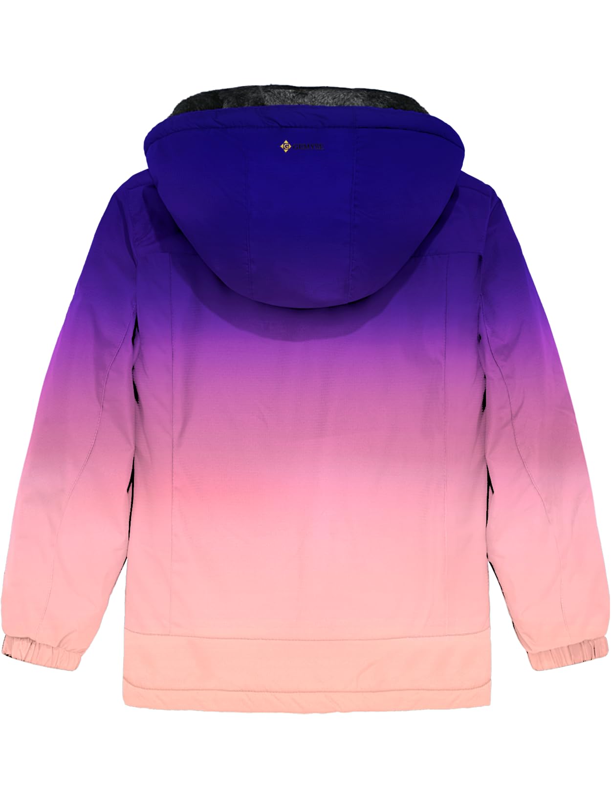 GEMYSE Chaqueta de Esquí Impermeable de Montaña para Niñas Abrigo de Invierno de Lana Antiviento con Capucha