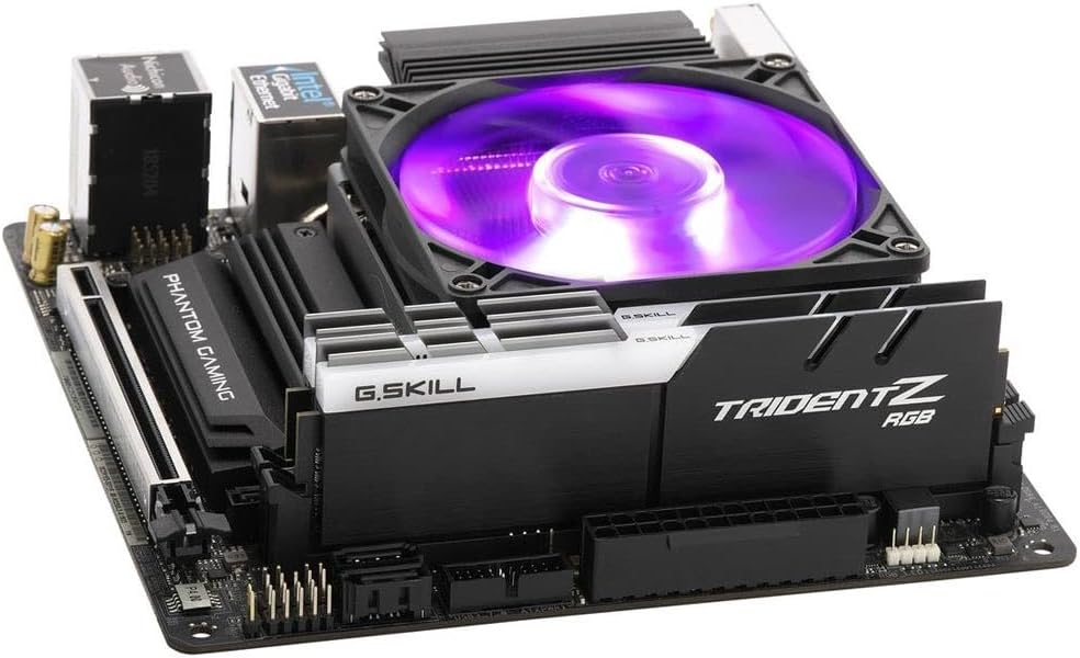 Cooler Master MasterAir G200P RGB Low-Profile CPU Air Cooler, 39.4 mm Ultra-Low-Profile Heatsink, Two C-Shaped Heatpipe, 92mm PWM Fan, RGB Lighting thumbnail 2
