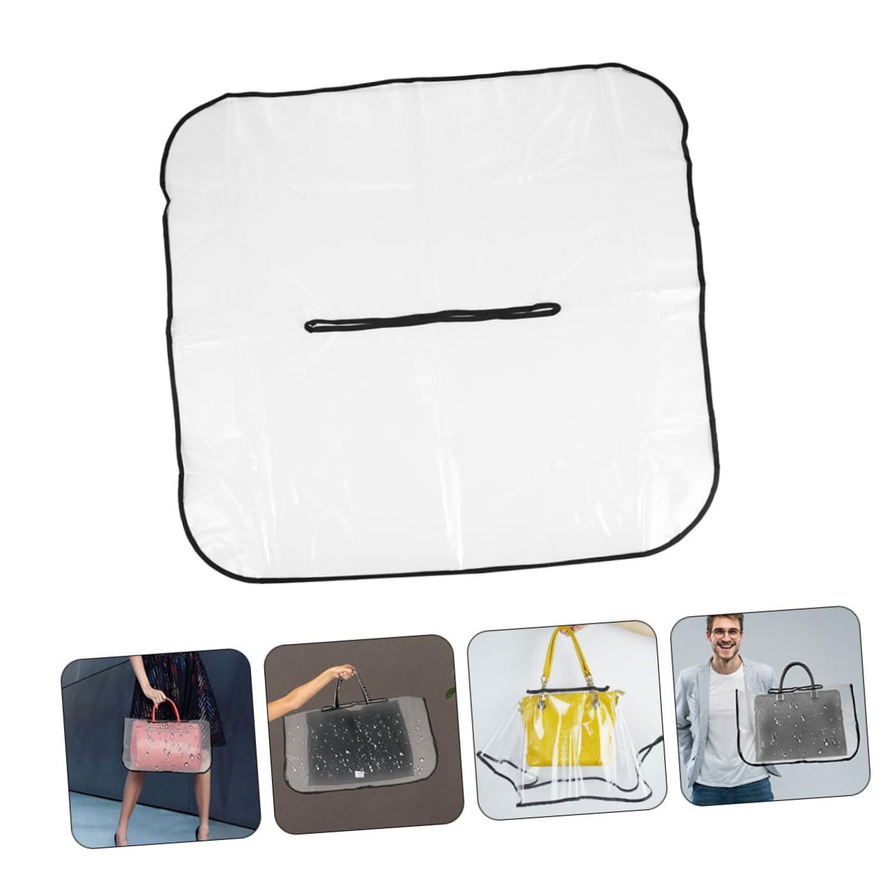 YARNOW 2pezzi Copertura Trasparente per Borsa Protezione Antipioggia per Borse Tote e Zaini Leggera e Facile da Trasportare