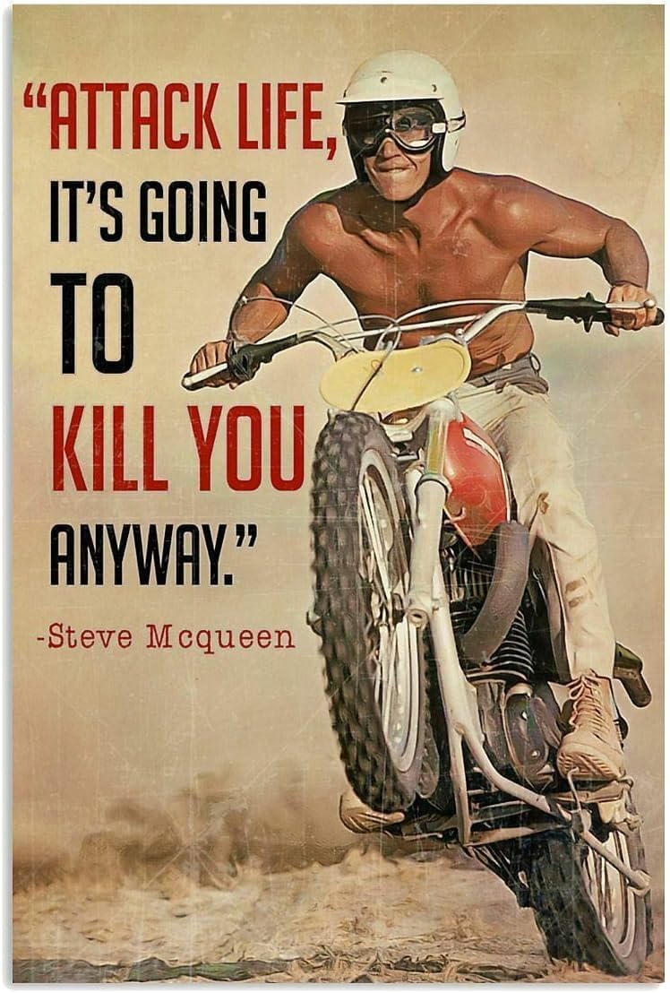 Lobes Colour-312 Vintage Attack Life It's Going To Kill You Anyway Metal Sign Wall Decor 6"X8"