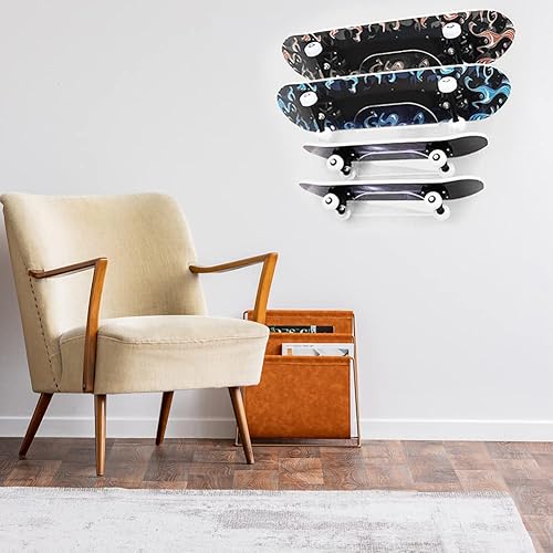 Miniatura 8 de Surakey Estante de exhibición para monopatín soporte de pared para monopatín estante de exhibición para pared soporte de pared para oficina