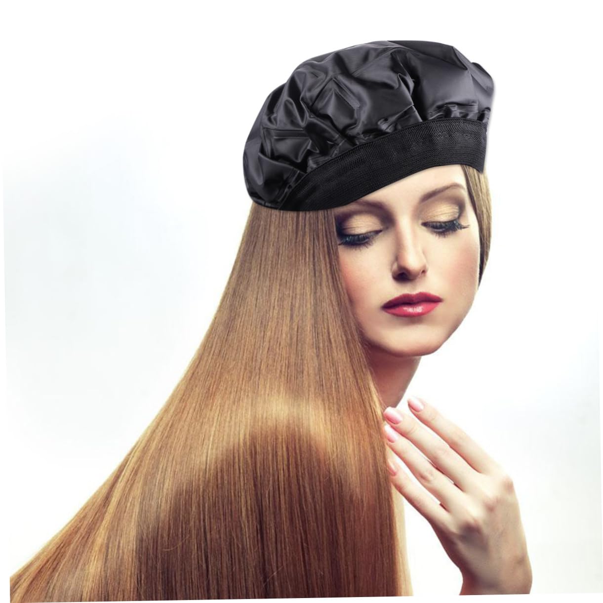 Gorro Térmico Cabello Negro de Gel y Tejido para Coloración