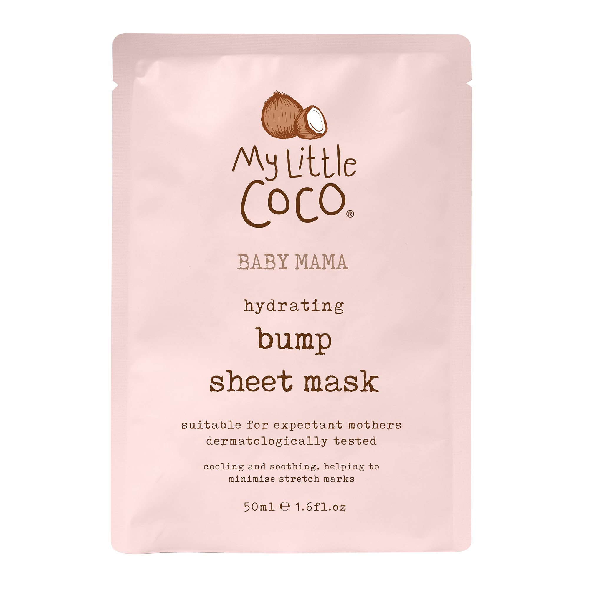 My Little Coco BABY MAMA Hydrating Bump Sheet Mask 50ml, White, Bump Butter