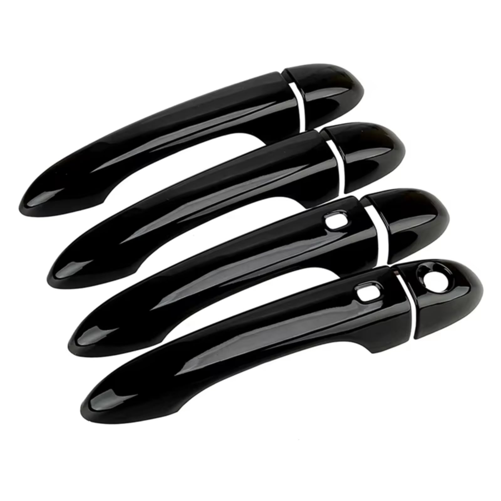 Dspolimv One Color Outer Door Handle Cap Compatible With Maserati For Ghibli 2014-2023 Sedan 1 Set Glossy Black For Smart Door Handle Cover Trim Car Parts Accessories