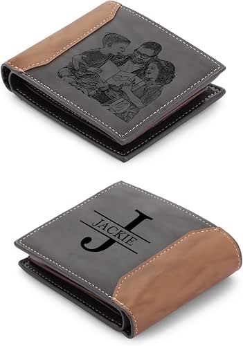 lagofit Custom Photo Wallets for Men - Personalized Fathers Day