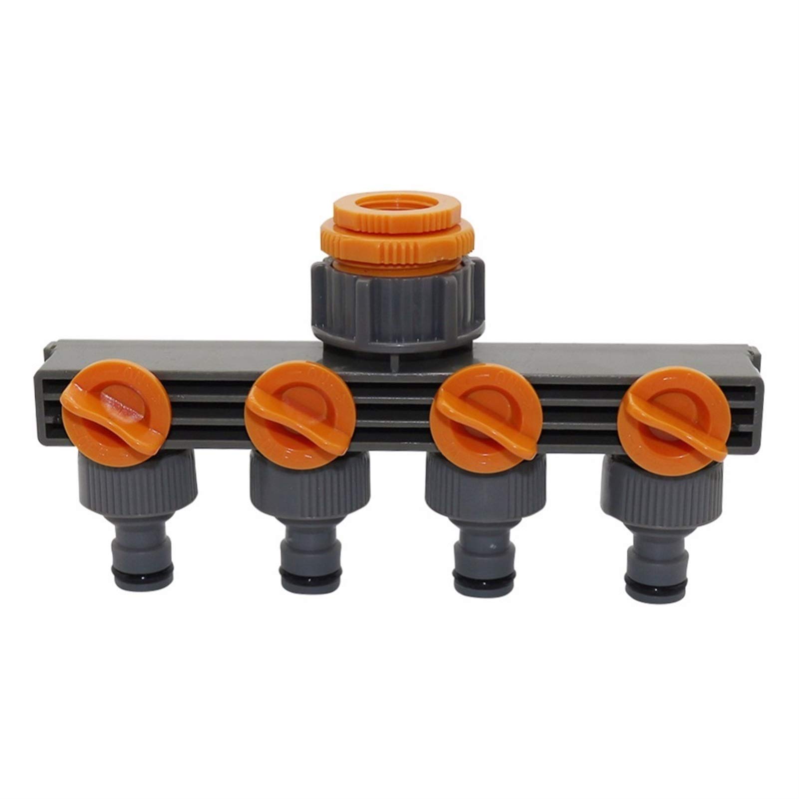 Répartiteur de tuyau à 4 voies filetage femelle 1" à 3/4" à 1/2" pour arrosage de jardin