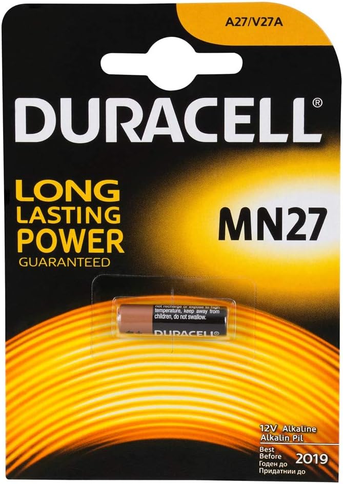 Duracell MN27 27A A27 L828 12V Security Cell Alkaline Battery: Amazon ...