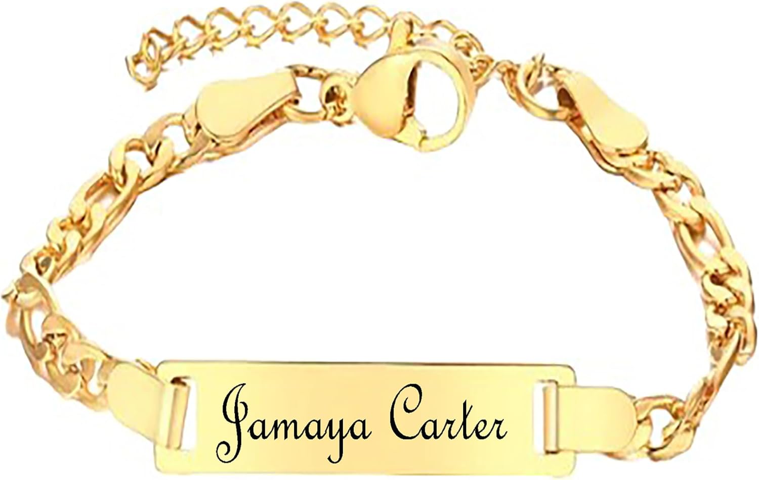 18K Gold Filled Personalized Baby ID Bracelet, Christening Gift, Baptism Gift