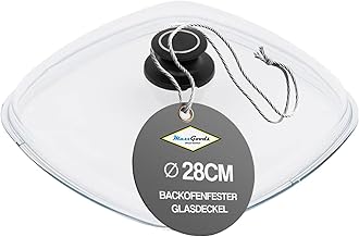 Simax Glass Lid 28 x 28 cm Square with Rounded Corners, Oven-Safe up to 260 °C and Automatic Vent Valve for Square Cookware with Matching Surface