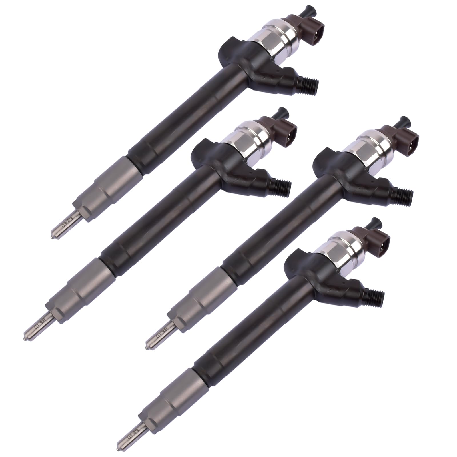 Bisenya 4x inyector de combustible 6C1Q-9K546-AC Compatible con Cit-roen Jum-per Fi-at Du-cato Fo-rd Tran-sit Peu-geot Bo-xer 2.2 TDCI 6C1Q9K546AC 0950005801 095000-5800