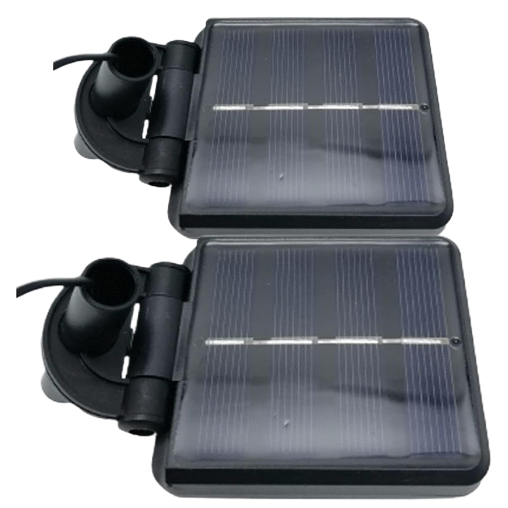 Solar Light Replacement Top 2Pcs, Replacement Solar Light Parts with Waterproof Battery Box Sensor for Outdoor Garden 2.5x3 Inch
