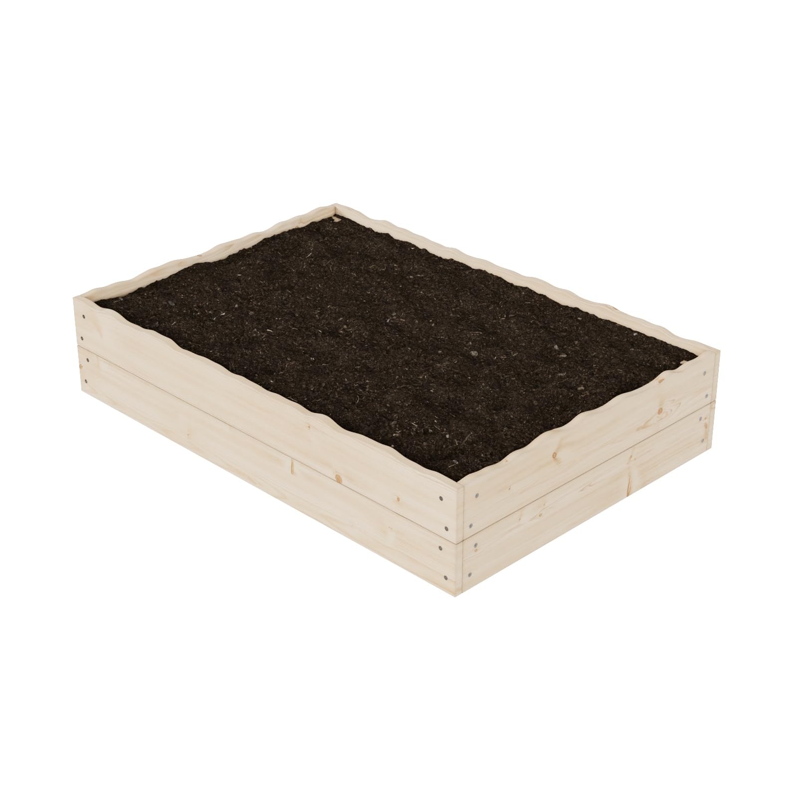 QLS Orto rialzato in pino naturale 120x80x24 cm
