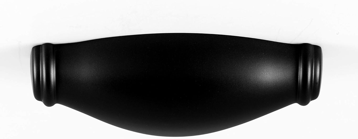 Alno Charlie's, 3" Cup Pull, Matte Black