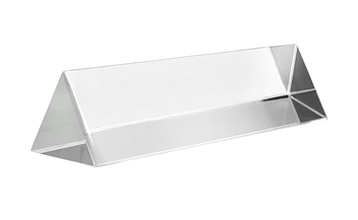 Eisco Labs Acrylic Equilateral Prisms, 100mm Length, 25mm face