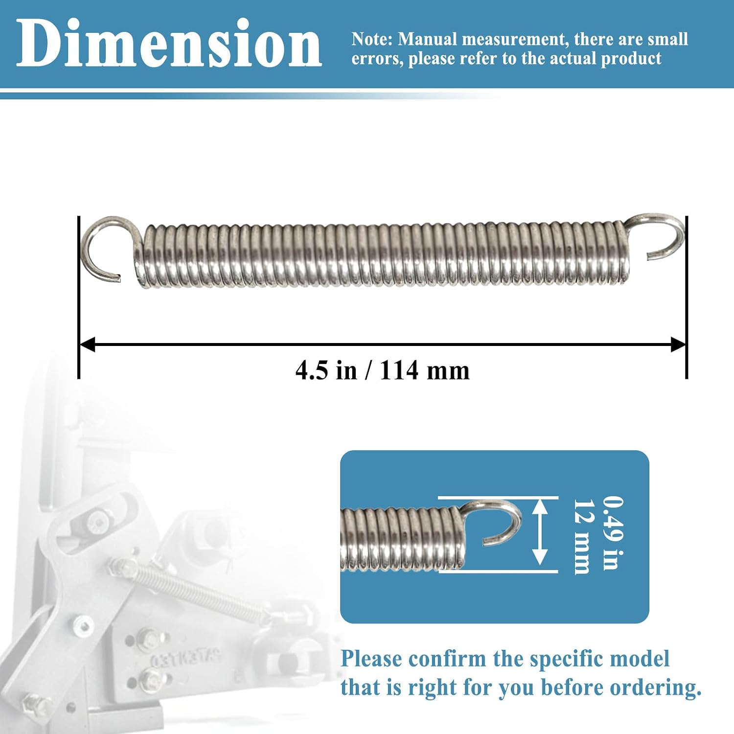 2 PCS Hot Foot REPL.Replacement Spring for Johnson Evinrude OMC Suzuki Mercury Outboards Engine Remote Accelerator Pedal Marine Hot Pro Side Load,Boat Foot TH Marine Spring STD.
