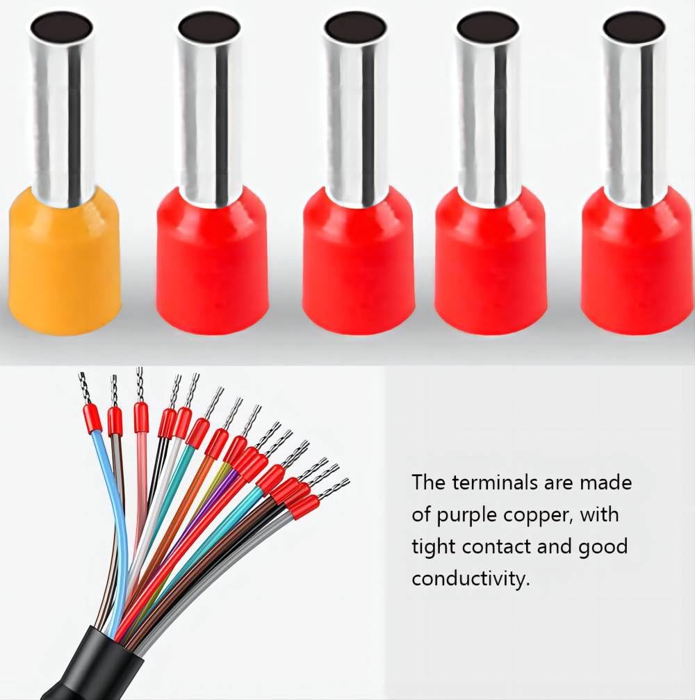 10Ft 24AWG VGA Male RS232 15Pin Serial Extension Cable, HDB15 3 Row 15-Pin Gold Plated Connector with Bare Wire End Cable