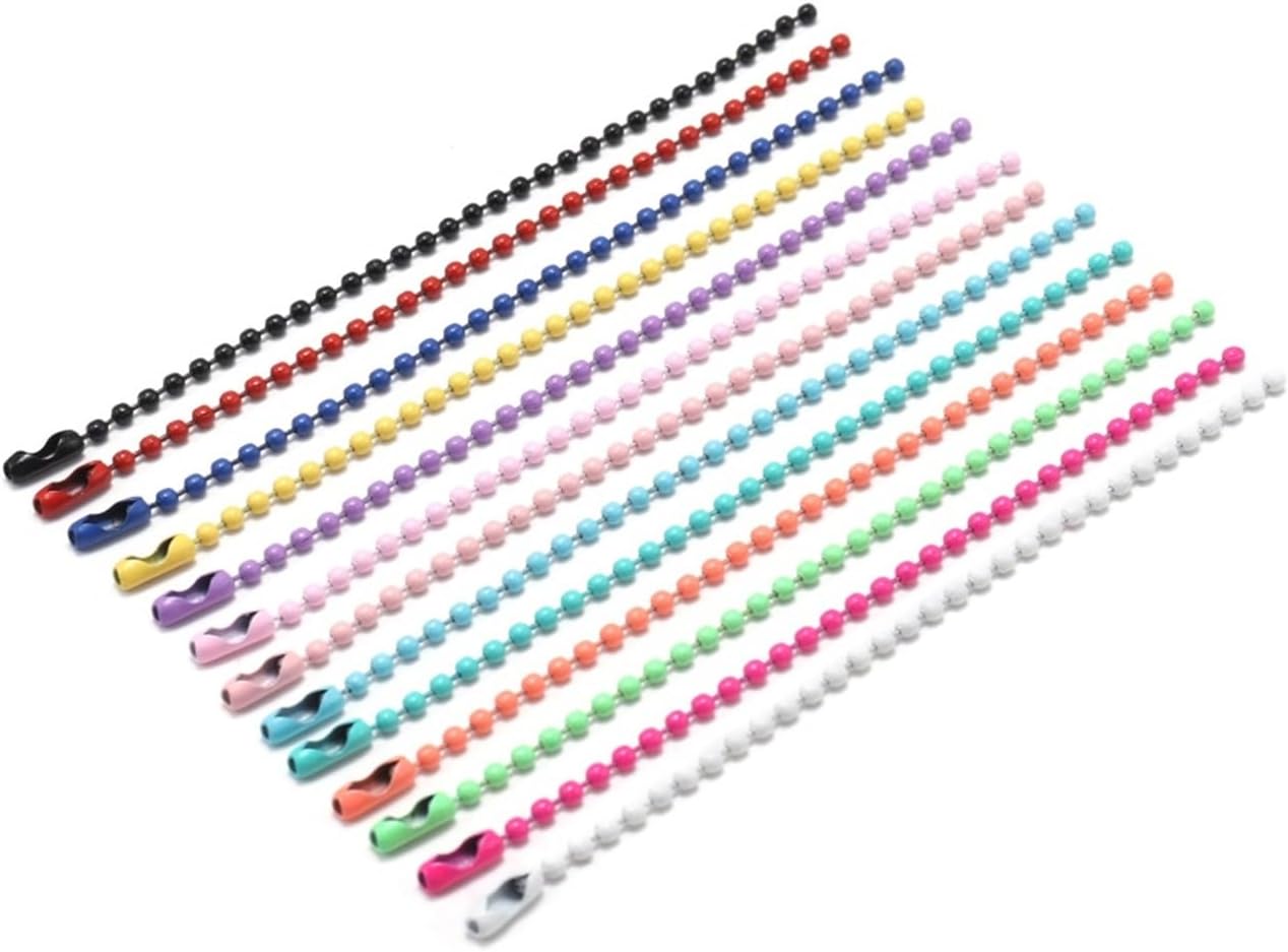 20/40/60/80 個ボールビーズチェーンはキーチェーン/人形/ラベルハンドタグコネクタ DIY ブレスレットジュエリー作成アク