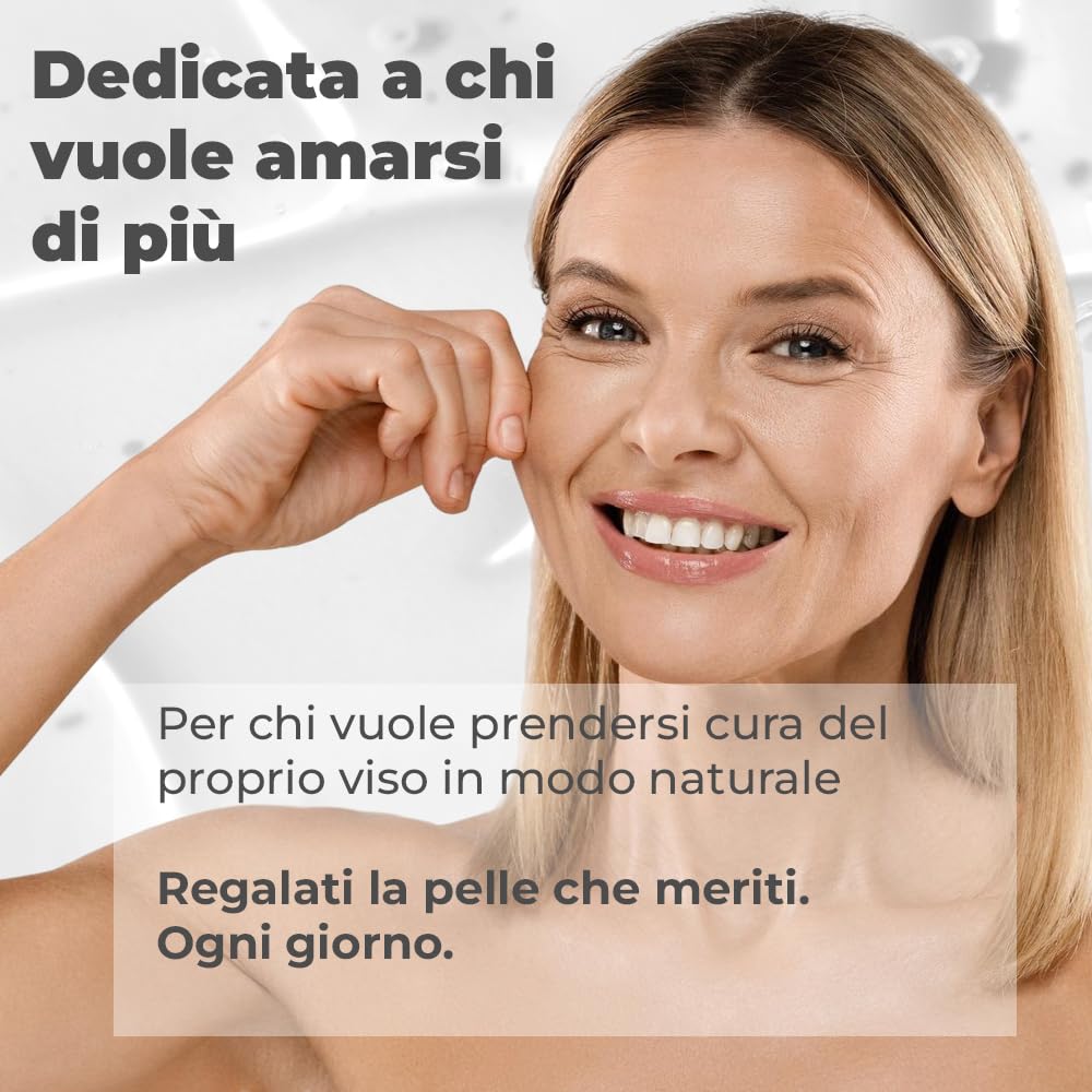 Siero Viso Alla Bava Di Lumaca 98% - Anti-Età, Liftante, Idratante e Antimacchia per Pelle più Soda e Tonica con Acido Ialuronico,Niacinamide e Vitamina C, Donna Uomo 50 ml Bio.