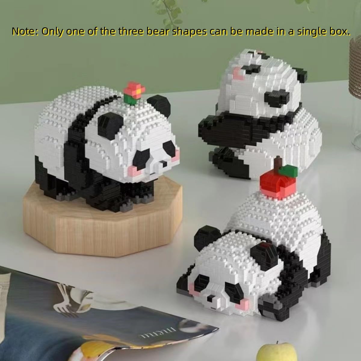 Mini Panda Building Blocks Set, Cute Animals Building Toys - Image 4