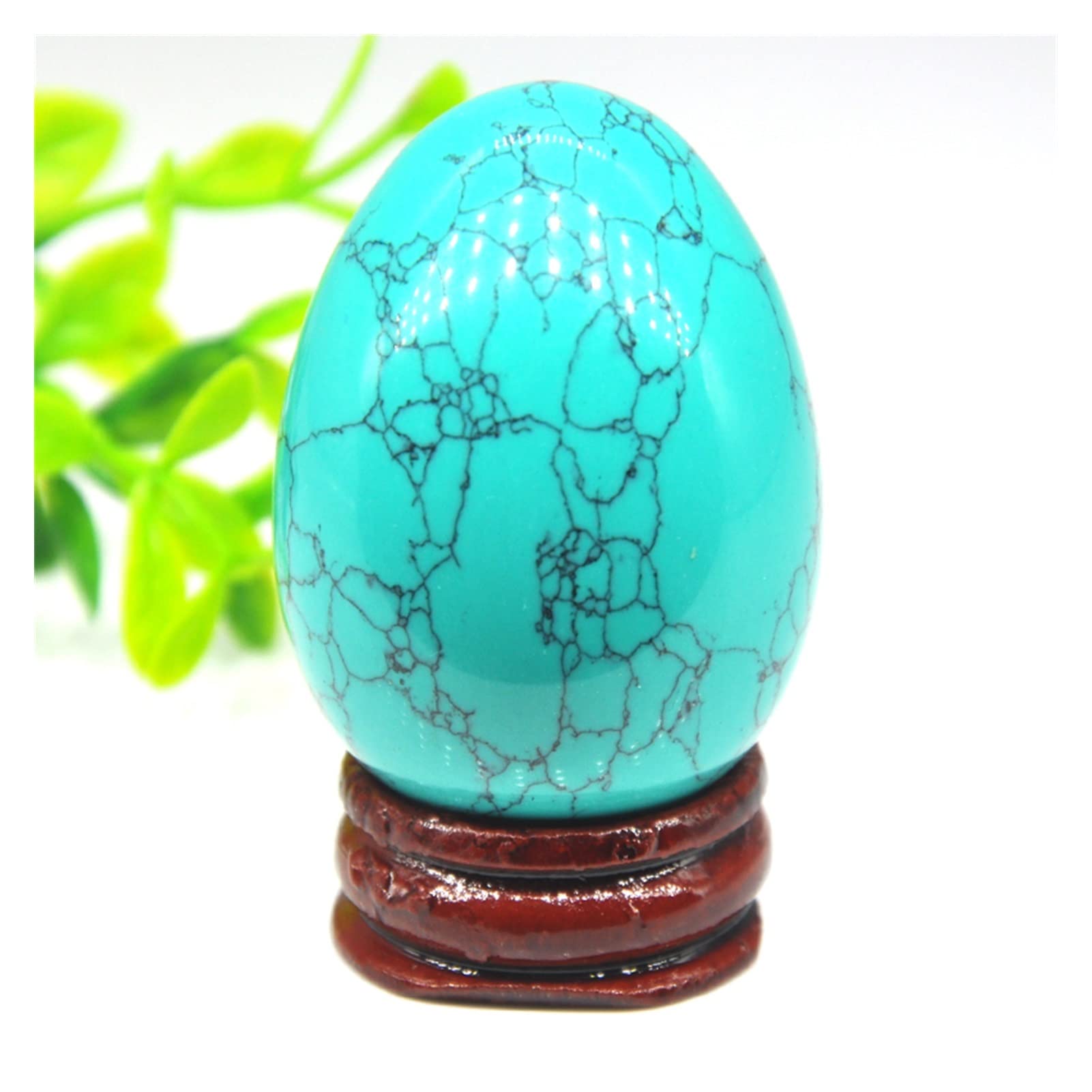 Amazon.co.jp: 天然石 水晶 ブルーターコイズ卵クリスタルクォーツ