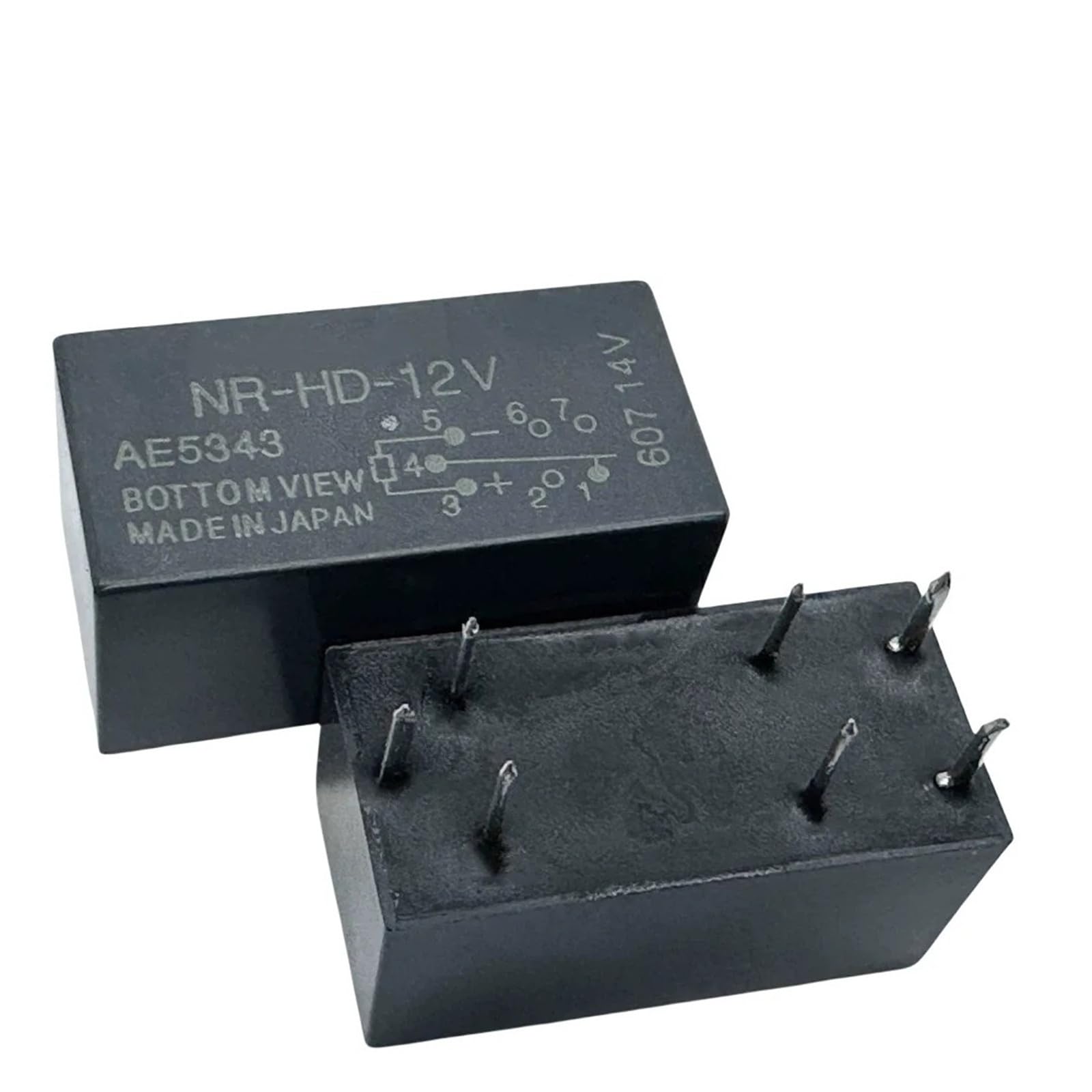 Relais NR-HD-12V AE5343 7 broches 12V CC pour circuit imprimé