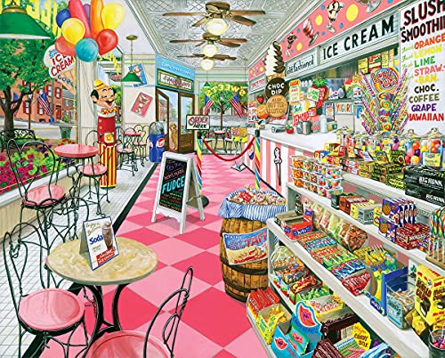 White Mountain Puzzle de 1000 Piezas Salón de Helados, Piezas Grandes, Regalo para Adultos y Familia, 24"x30" miniatura 1