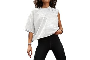 Women's Summer Short Sleeve Crop Tops Casual Basic Cotton Athletic Yoga Running T-Shirts