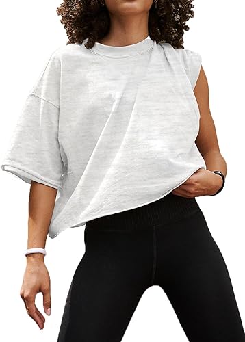 Camisetas cortas de manga corta para mujer, de algodón, básicas, casuales, atléticas, para yoga, correr, para verano