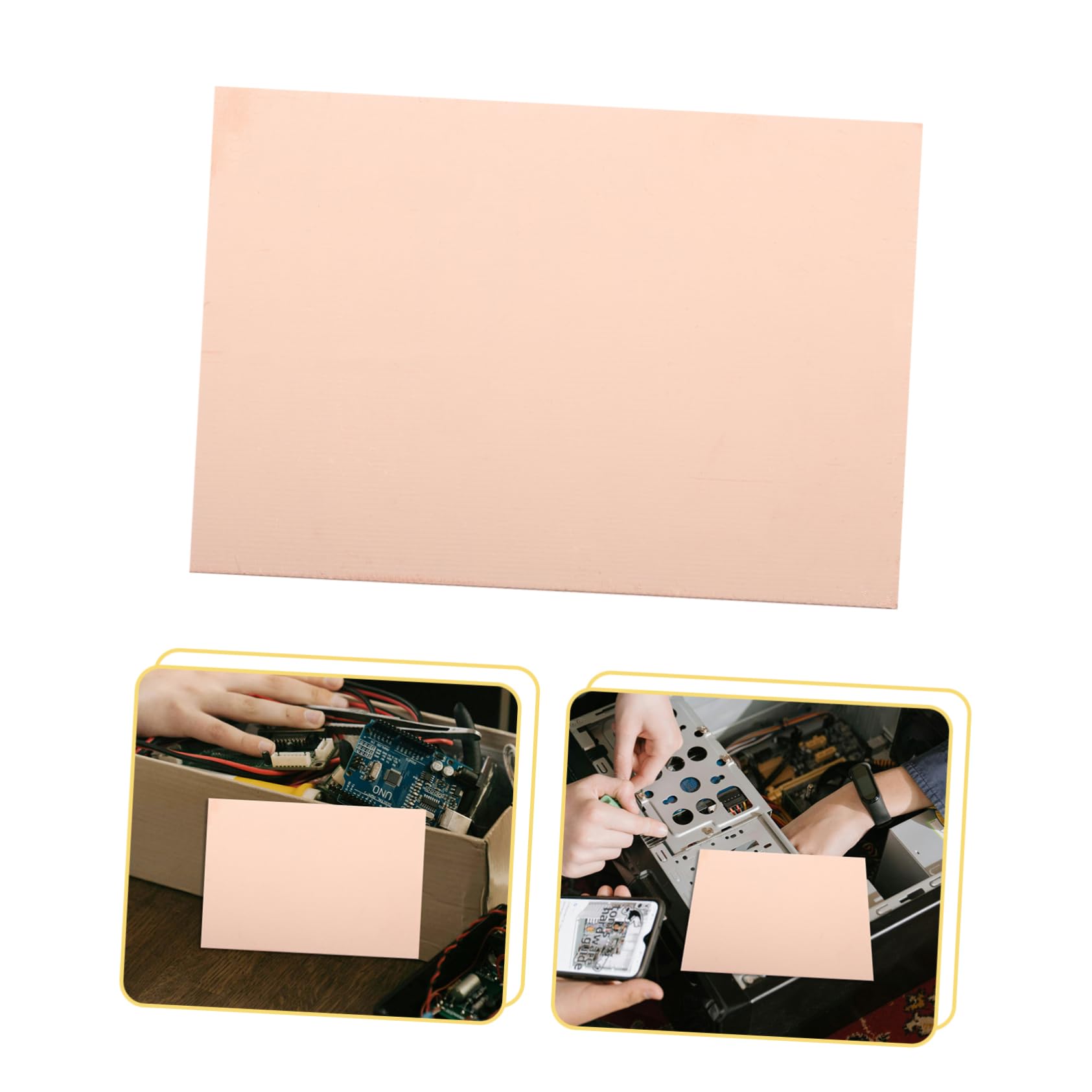 SOLUSTRE 50pièces Pcb Époxy Plaque De Prototypage Cuivre Pour Projets Électroniques